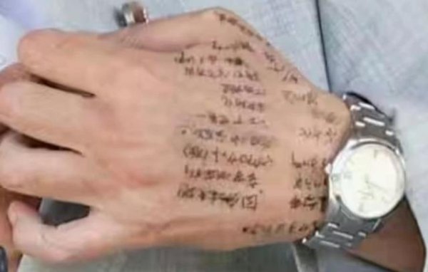 牛在线 “头回见”！石破茂手背写满“小抄”